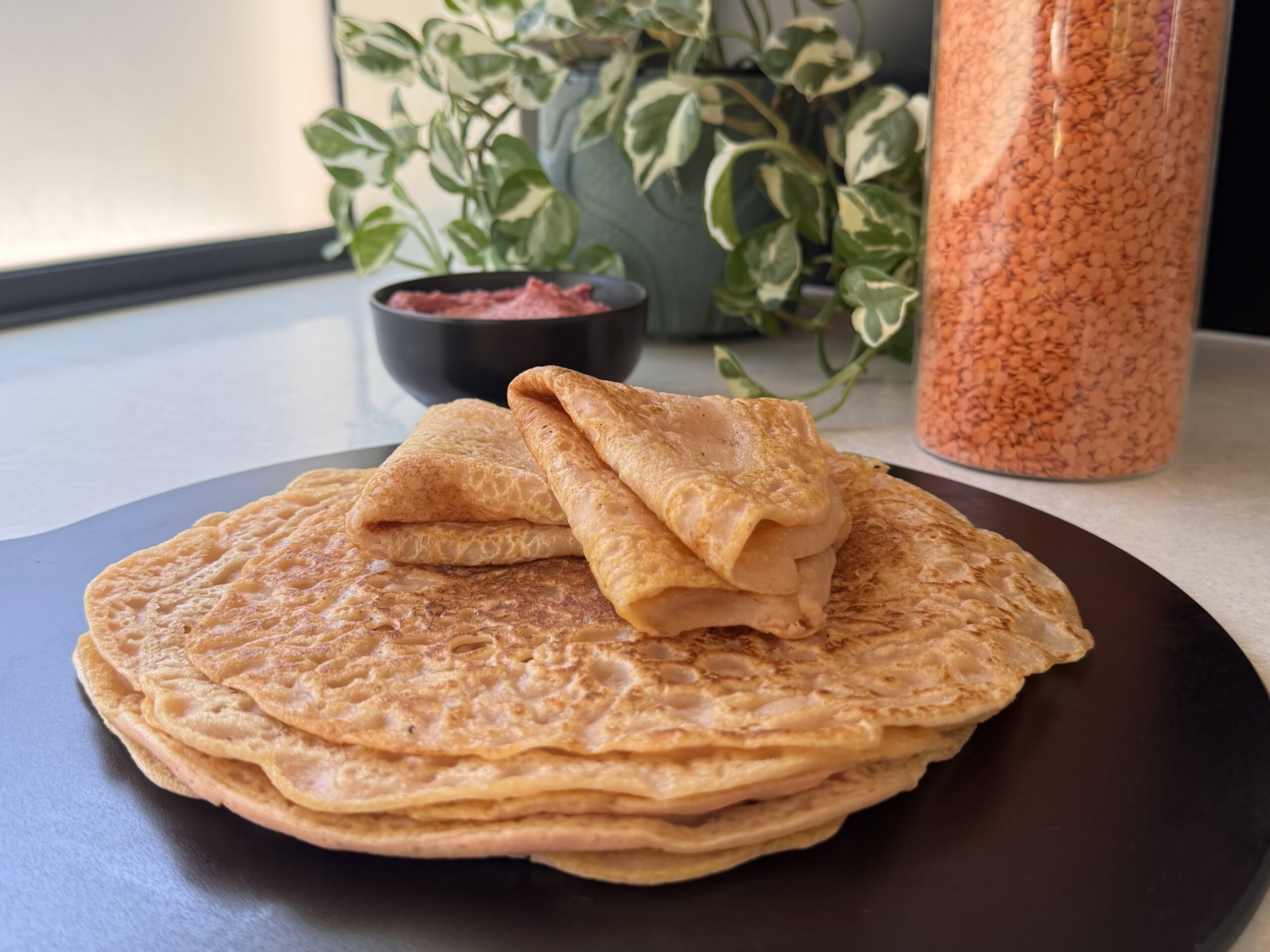 2 Ingredient Lentil Wraps