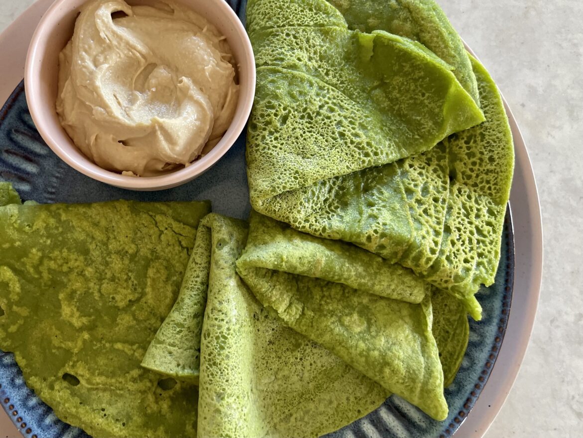 Spinach lentil wraps