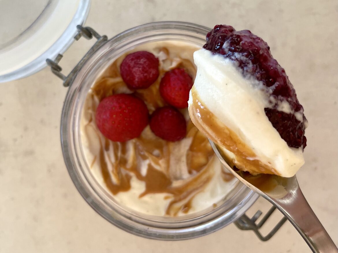 PB & J Overnight Oats