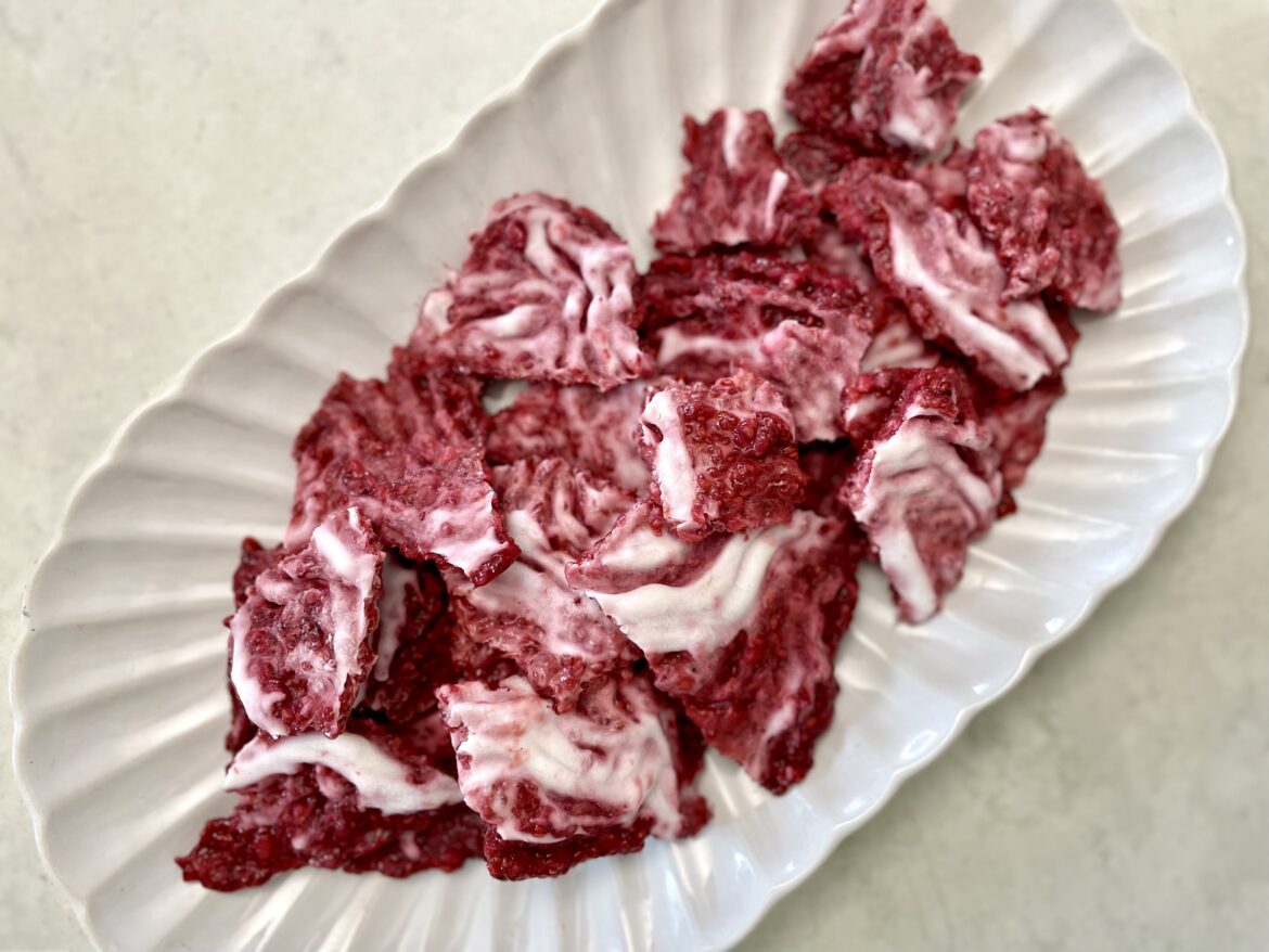 Frozen Chia Jam Bark