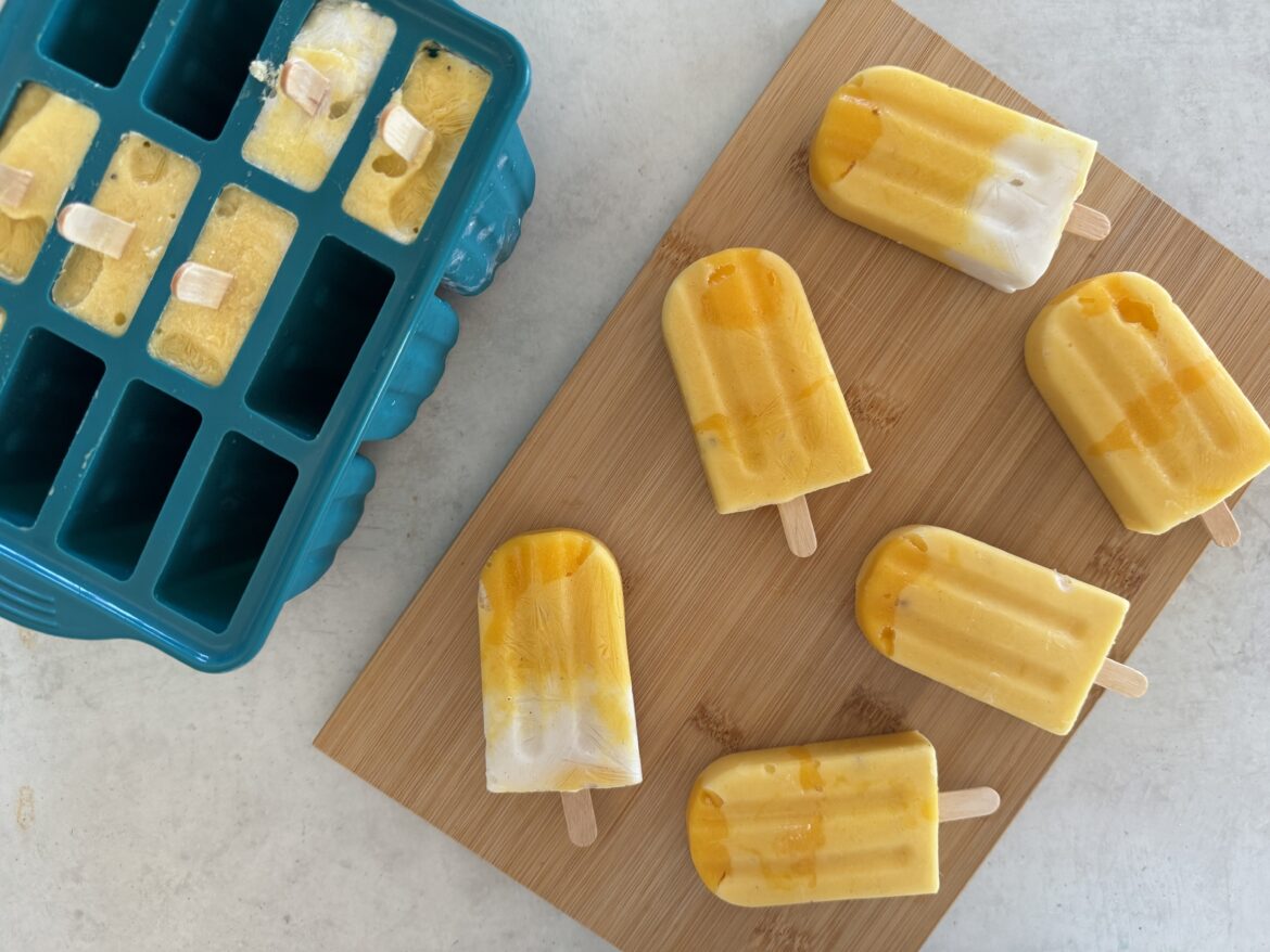 Mango Lassi Popsicles