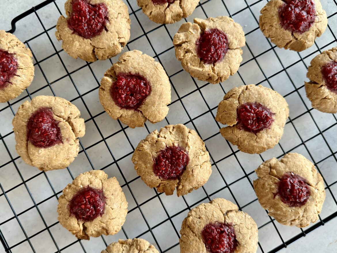 PB&J Thumbprint Cookies