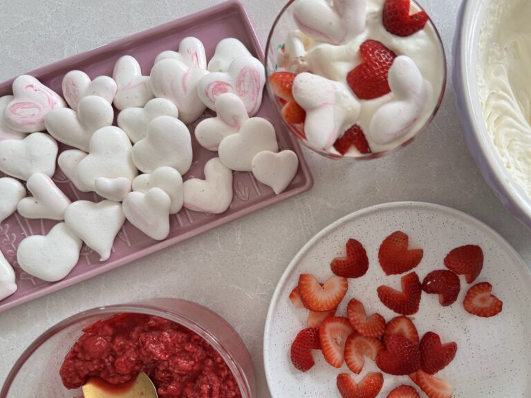 Vegan Aquafaba Meringue Hearts