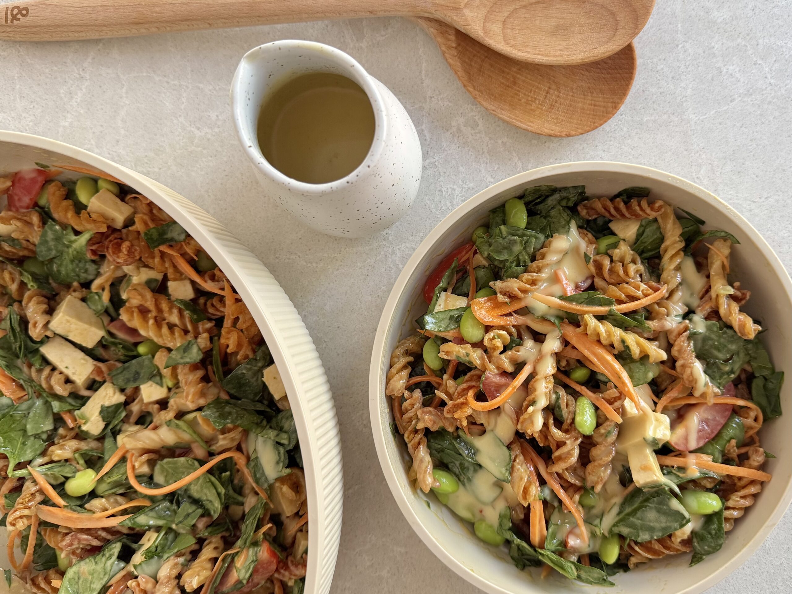 Vegan Crispy Lentil Pasta Salad Recipe - Little Vegan Eats