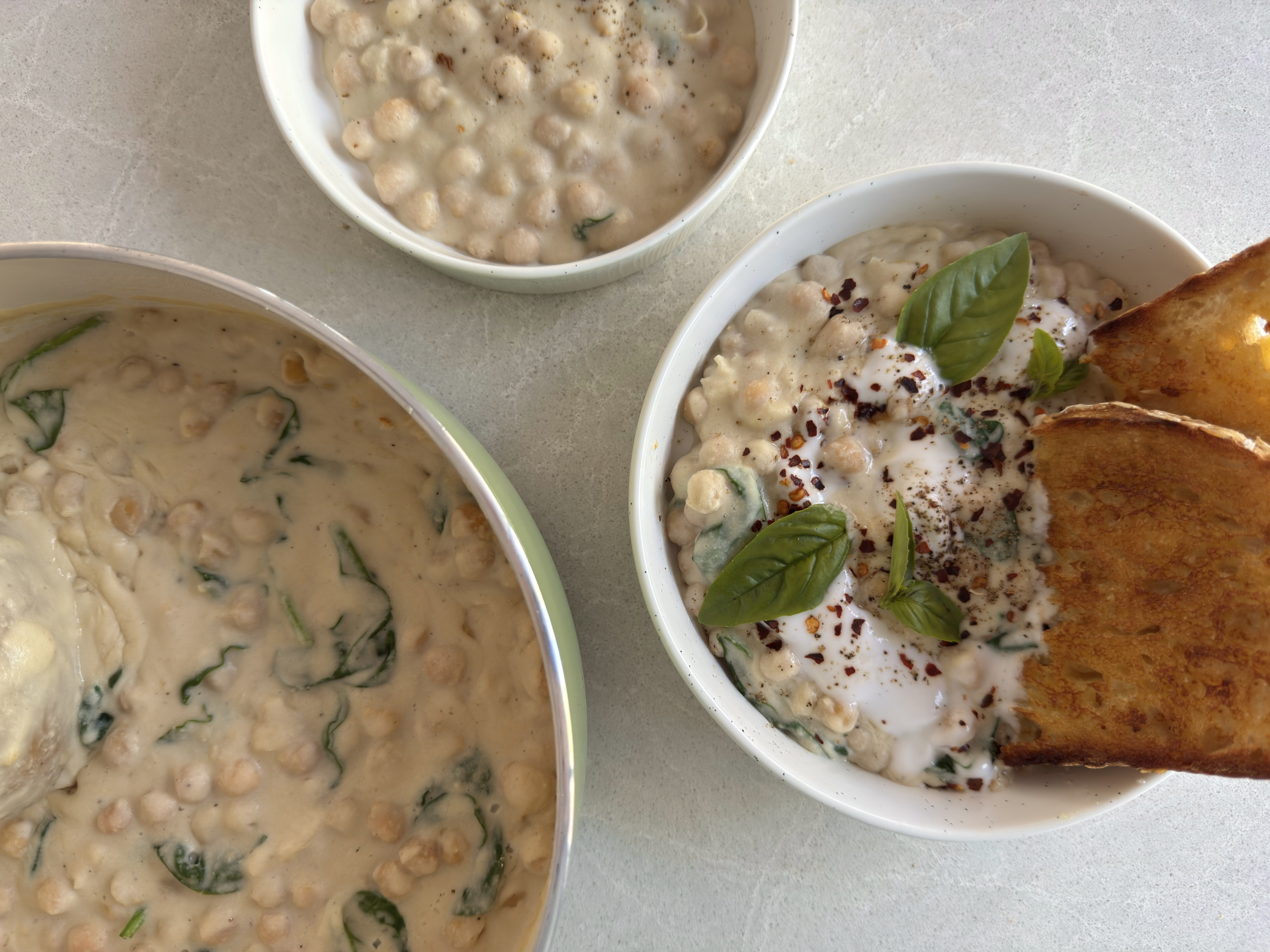 Creamy Lemon Chickpeas