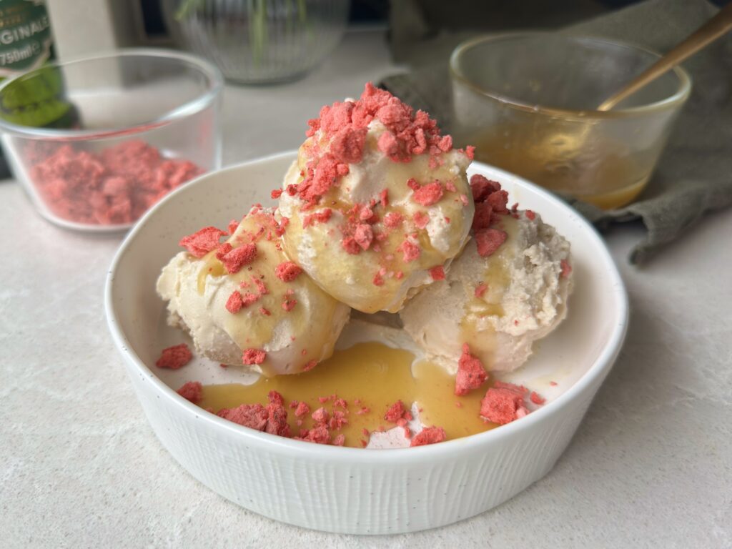 No Churn Vegan Olive Oil Ice Cream