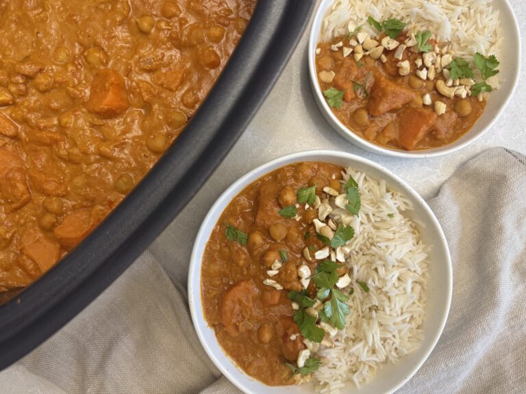 Sweet Potato & Chickpea Peanut Butter Curry
