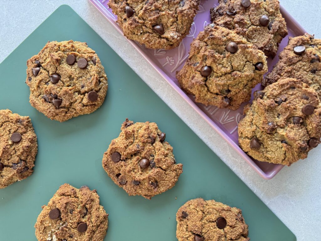 Chickpea Choc Chip Protein Cookies