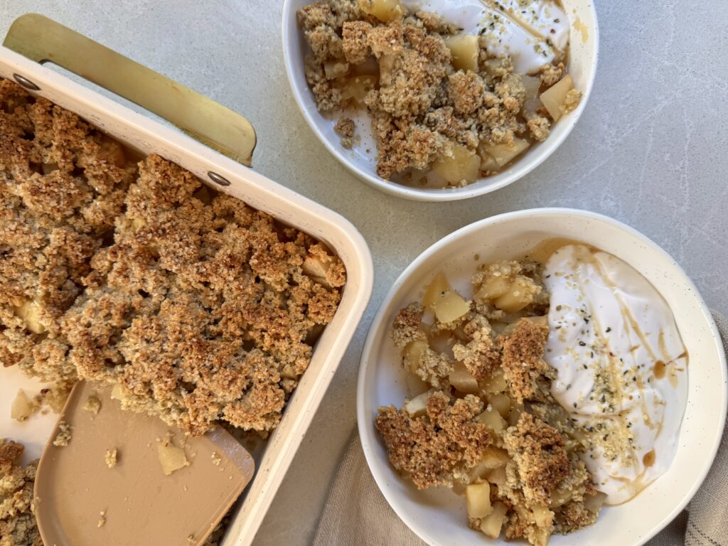 Pear and Apple GF Breakfast Crumble