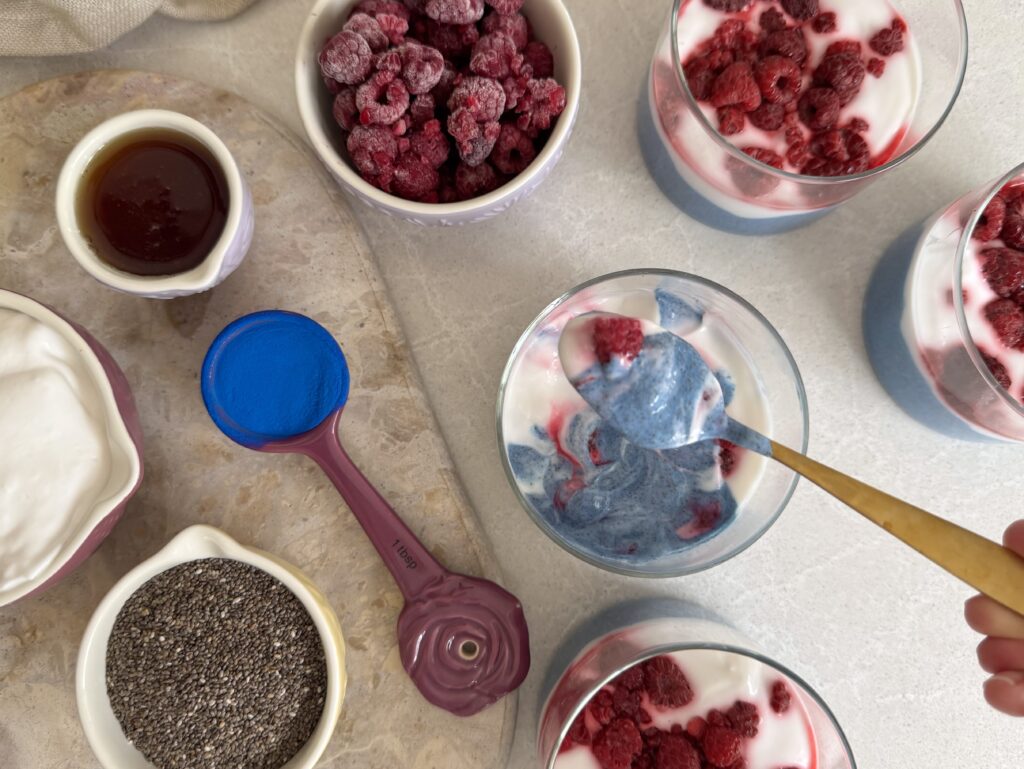 Blue Chia Mousse