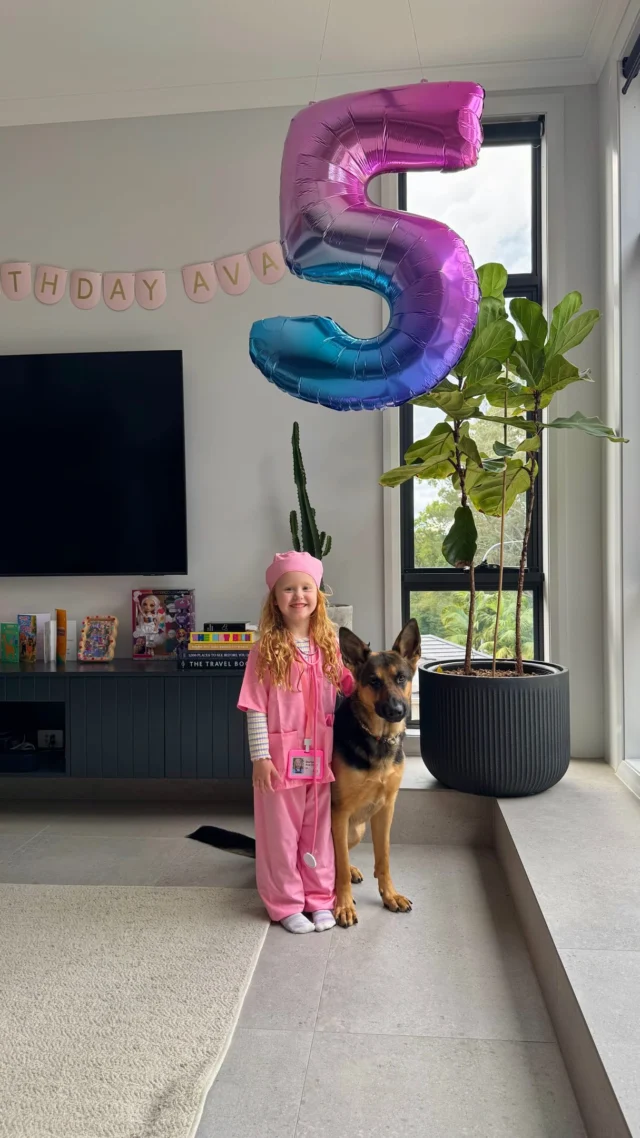 🥳 AND JUST LIKE THAT AVA IS 5 🤯

All we’ve been playing for the last year, every single day, for hours on end is “vets.” Where she would bring a toy animal to me, we would come up with some kind of diagnosis, and then she was fixing it with some basic tools. 

So we decided to surprise her and give her playroom a full makeover… and I have never seen her smile so much, be speechless, slightly nervous, followed by overly confident, and then so proud of herself 🥹

Annnnndd, just out of shot was me crying when I saw her face come up the stairs 🤣😭 How quickly the years go, and how fast they grow up 🤯
.
.
.
.
.
#five #slowdowntime #pretendplay #playroom #childhoodmemories