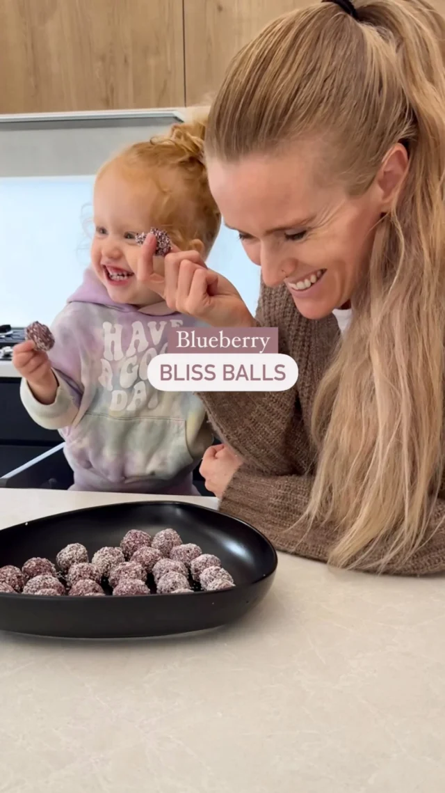 🫐 BLUEBERRY BLISS BALLS 🫐 

This was my first ever viral recipe (I’d love to know if this is the recipe that bought you to my page 😍⬇️?) so it was so fun to recreate it… however Ava’s reaction was near on identical to the first time we made them, so I had to create a little remix of 14 months to 3 years 🥹😭

Bliss balls are may far one of our favourite snacks - they’re an easy & healthy BLW snack or quick breakfast that also doubles as an energy boost for busy adults. 

So far I’ve shared 8 different bliss ball recipes (with at least another 10 we still need to record). If you’d like this recipe, along with our others, pop “BLISS” below and I’ll send you a message with them 🤍
.
.
.
.
#veganbabyledweaning #weaning #blissballs #veganfamily #kidssnacks