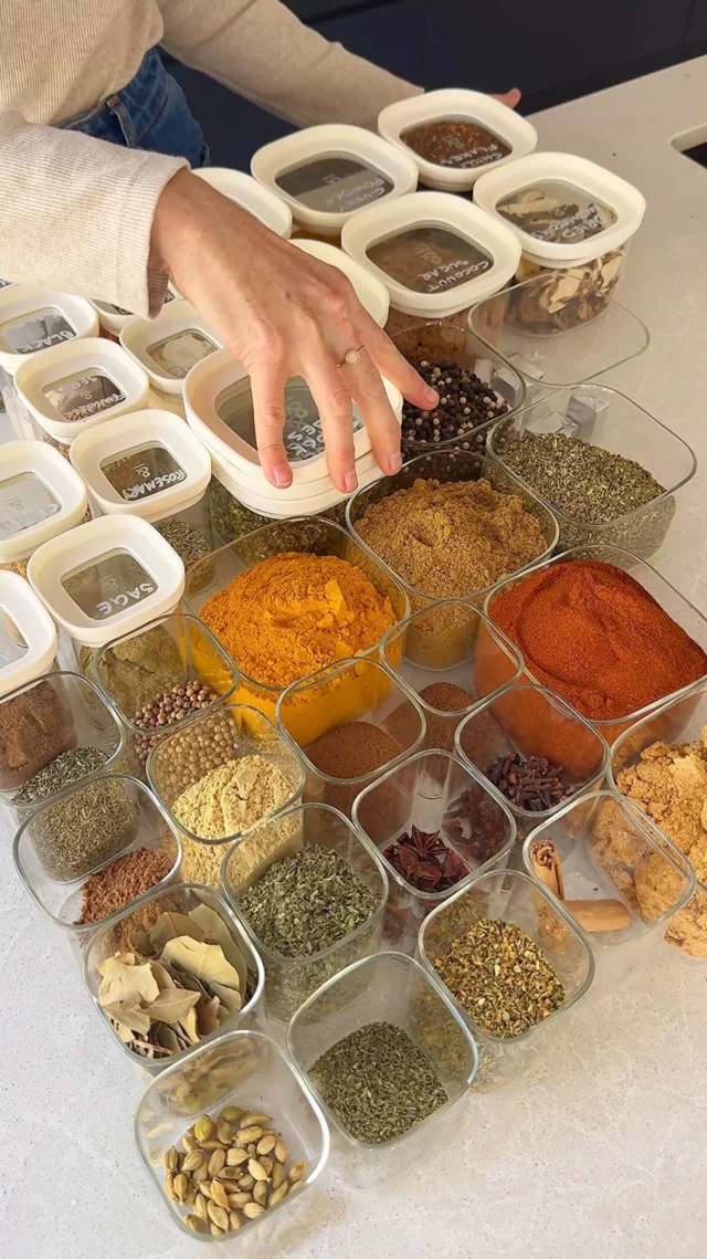 Finally got around to sorting out the spice drawer 🙌🏼

No more wasted space (hello square shapes that fit right up against each other), loose packets, and jars that I can’t easily throw in the dishwasher to wash and change what’s in what easily.

Absolutely obsessed with how this little kitchen drawer makeover turned out 😍 it makes cooking so much easier being able to see what’s what (I wrote on top with acrylic pens which wash off easily), easily see what needs restocking, and keeps all my spices fresh and airtight 🤌🏼

I used the Newrybar spice jars and the small 500ml storage jars from @seedandsproutco and it’s made my spice drawer so much easier to see what’s going on. If you’re after any S&S goods we have 10% using LVE10 🥳

Tell me I’m not the only one who gets way too excited about an organised drawer and comparing a before and after 😅?!
.
.
.
.
.
#homeorganizing #kitchen #herbsandspices #organisation #kitchendesign