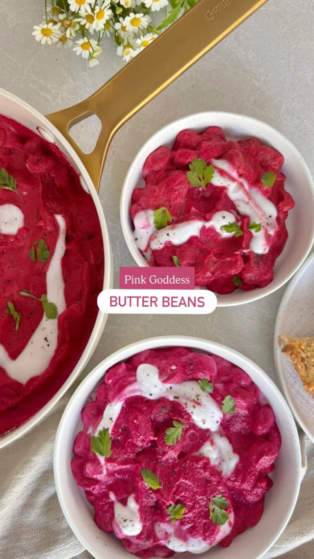 💕 PINK GODDESS BUTTER BEANS 💕

This is a dish you’re going to want to make, asap. And luckily it takes, at max, 15 minutes. We love it paired with a slice of sourdough for dipping and scooping, and each serving packs 29g of protein, 14g of fibre, and 7.5mg of iron - all from good old plants! 

This dish tastes amazing, looks beautiful, and the beetroot isn’t overpowering either so it’s great for kids 6 months and up (just mash the beans depending on their age!). We made it in the new @theoriginalgreenpan.anz Reserve Pro pans, which are not only really pretty (the way the pan matches the silicone lids rim and the gold handles 🤌🏼), but they are, as always, completely PFAS free, and have GreenPan’s Thermolon™ 9G ceramic non-stick coating which lasts 10x longer, is more scratch resistant and performs even better to make family cooking even easier and more enjoyable 🙌🏼 I’ve also scored an extra 15% off using CATEXTRA15 from September 1st - October 1st 🥳 

The recipe for this is up on my website now, or if you’d like me to send it to you, pop “PINK” below 🫶🏻
.
.
.
.
.
#easyrecipes #healthyrecipes #familyfood #veganrecipes #greenpan