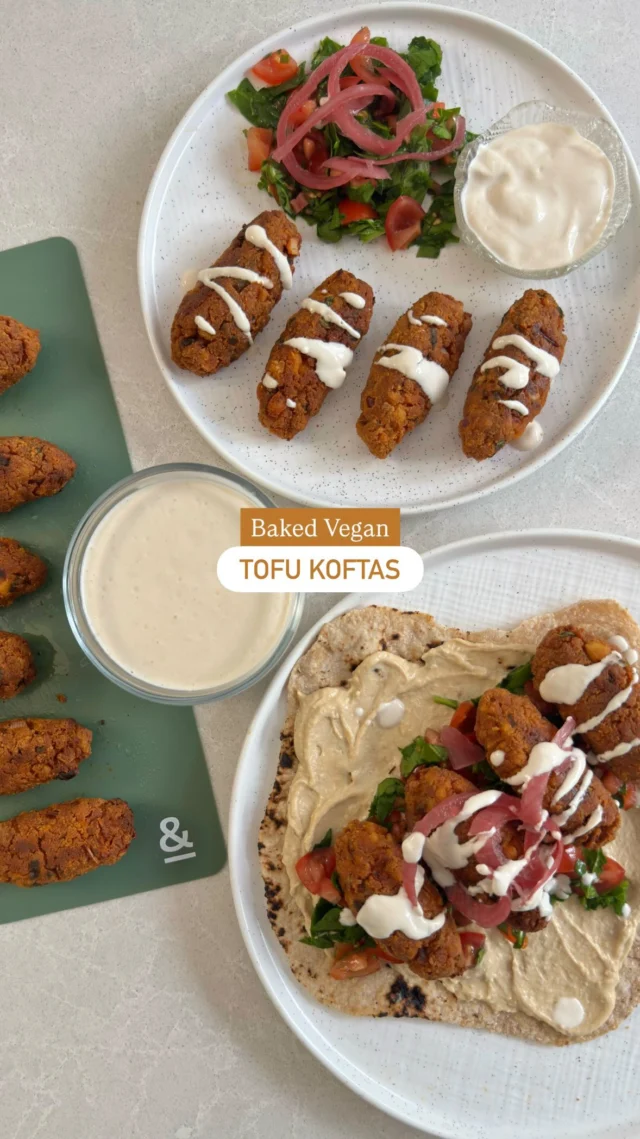 ✨ BAKED VEGAN TOFU KOFTAS 🌱

These tofu koftas are the perfect high protein snack or meal for the whole family, from six months to 60+ years, by simply changing what’s on the plate. Plus, they’re baked not fried and are a great way to introduce little ones to new flavours, herbs, and spices 🙌🏼

The full recipe is up on my website now, or comment “KOFTAS” and I’ll message it 🤍
.
.
.
.
#koftas #healthyrecipes #blw #easyrecipes #veganrecipe