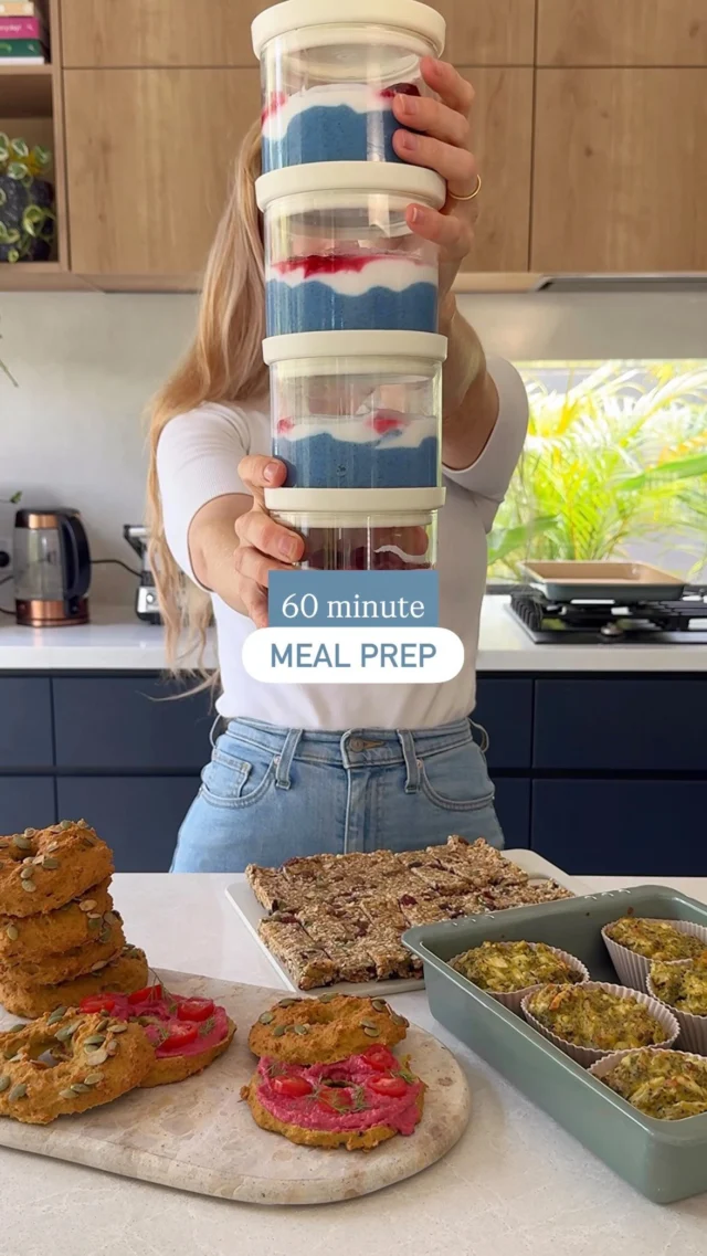 ✨ 60 MINUTE MEAL PREP TO MAKE NEXT WEEK EASIER 🙌🏼

Lately I’ve been having a lot of decision fatigue when it comes to food (anyone else?!?). Not sure if it’s that time of the year, or just having a five year old continually asking for snacks 😅 but I am feeling it - so meal prep to the rescue to make some of the daily food choices a bit easier. 

Everything in this meal prep is high fibre, high protein, gluten free, and packed with nutritious goodness. I prepped all of these recipes using a range of my fave eco-brand @seedandsproutco’s enamel bowls, oven trays, baking sheets, and glassware. I also scored you guys 10% off using “LVE10” 🎉

All the recipes are up on my website (linked in bio), or pop “YUM” below and I’ll get them all over to you 🫶🏻
.
.
.
.
#mealprep #veganblw #veganrecipes #foodprep #mealprepping